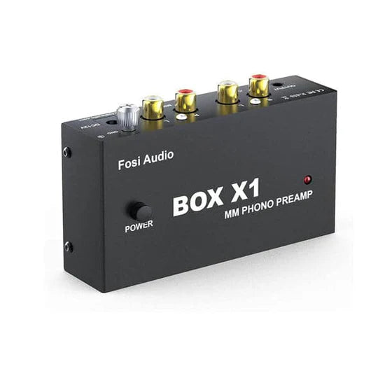 Fosi Audio BOX X1-MM Phono Preamp MM Turntable Preamplifier With 3.5mm AUX Headphone Output