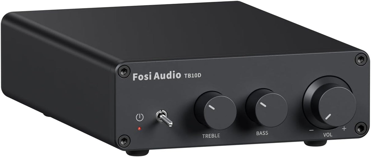 Fosi Audio TB10D TPA3255 Power Amplifier 300Wx2 HiFi Digital Stereo Audio Amp 2.0 Channel Amplifier with Bass and Treble Control