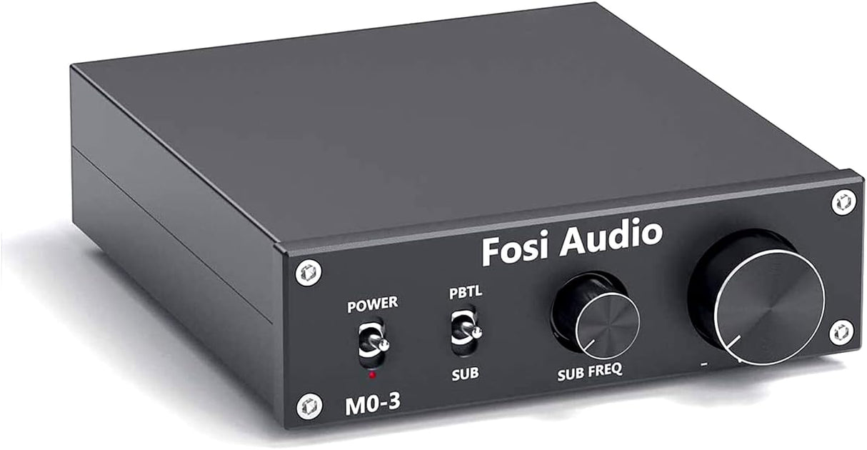 Fosi Audio M03 Subwoofer Amplifier 200 Watt Mini Mono Audio Amp Full-Frequency and Sub Bass Switchable Amplifier