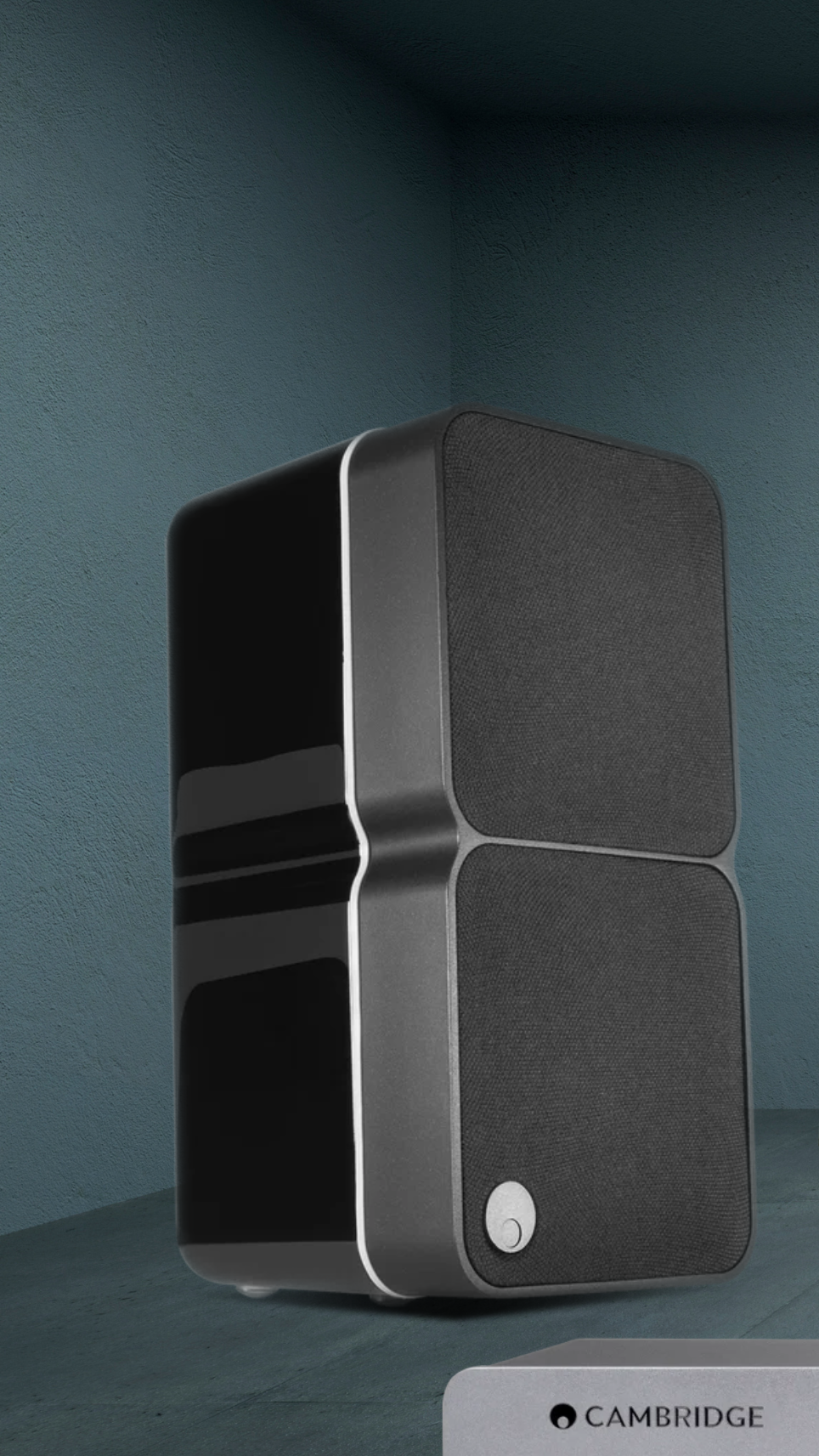 Black Friday sale advertisement with speakers, headphones, and other audio equipment on a dark background.