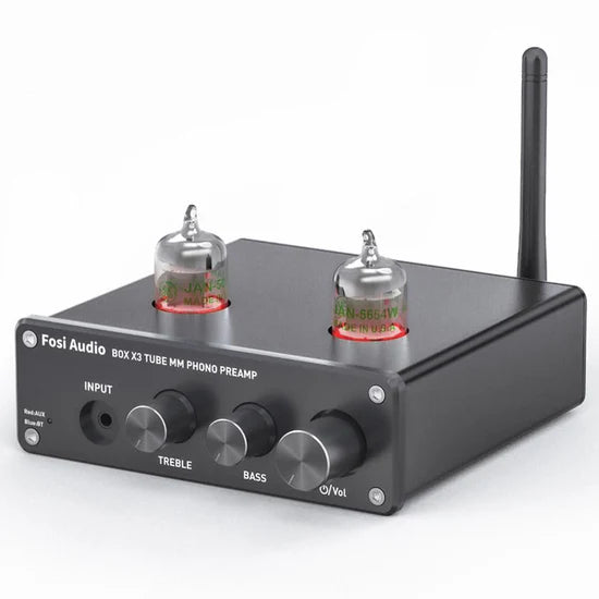 Fosi Audio Box X3 Bluetooth Vacuum Tube Phono Preamp