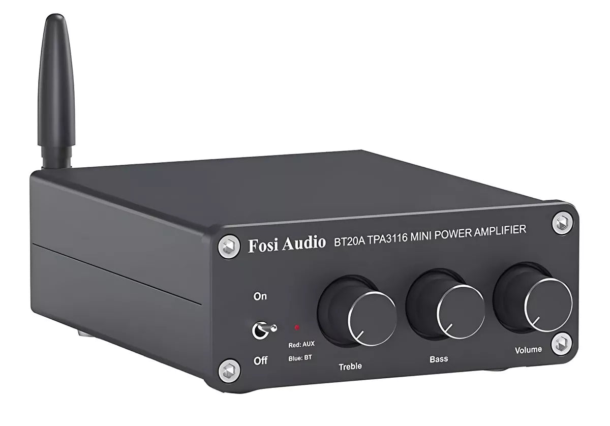 Fosi Audio BT20A Bluetooth 5.0 Amplifier 2 Channel Stereo Amp Receiver Class D Amplifier for Home Audio System