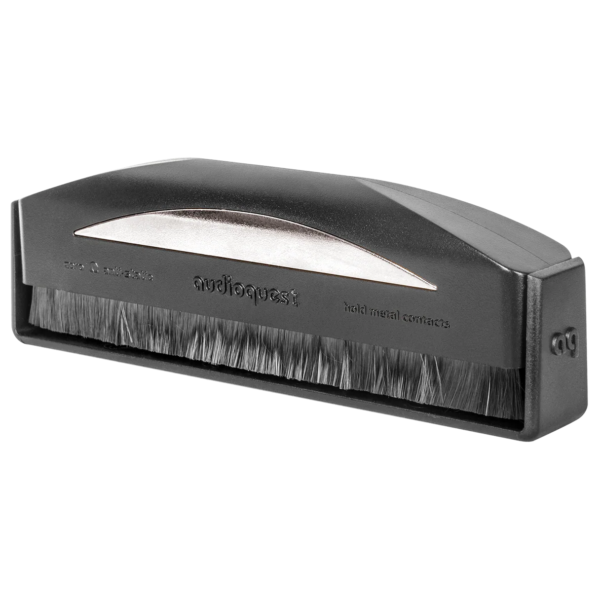 Silver Anti-Static Record Brush
