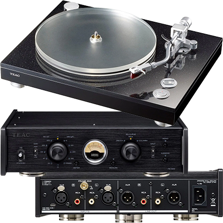 Teac Turntable + Phono Pre-Amp Bundle (TN-5BB & PE-505)
